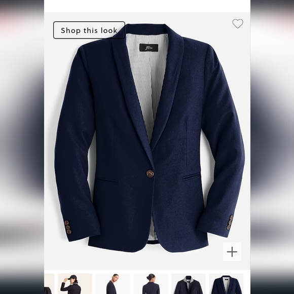 J. Crew Jackets & Blazers - J. Crew Parke Blazer in Navy Wool Flannel, Size 4
